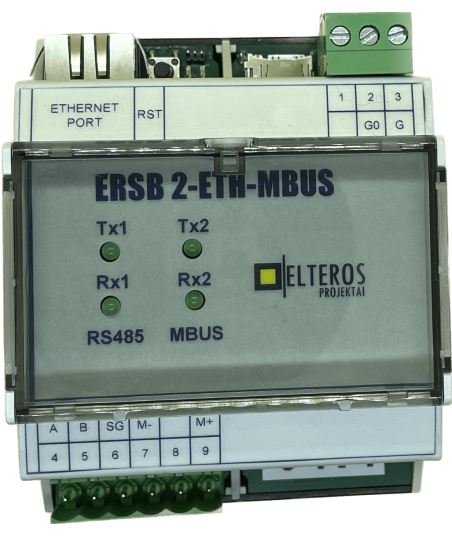 Skaitiklių nuskaitymo centralė ERSB2-ETH-MBUS